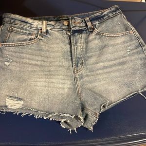 Wild fable light denim distressed shorts